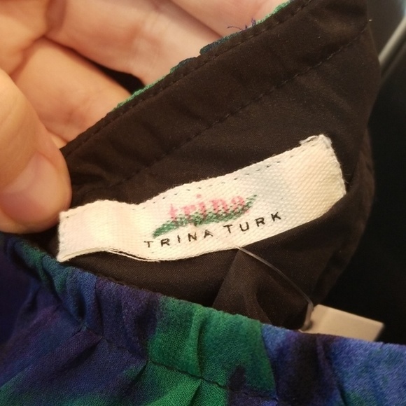 💕TRINA TURK💕 Off the Shoulder Ruffle Mini Dress - Picture 8 of 8